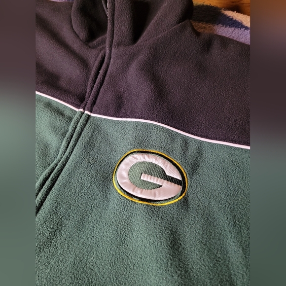 Green Bay Packers Reversible Jacket Mens XL G-III Windbreaker / Fleece NFL - Picture 7 of 10